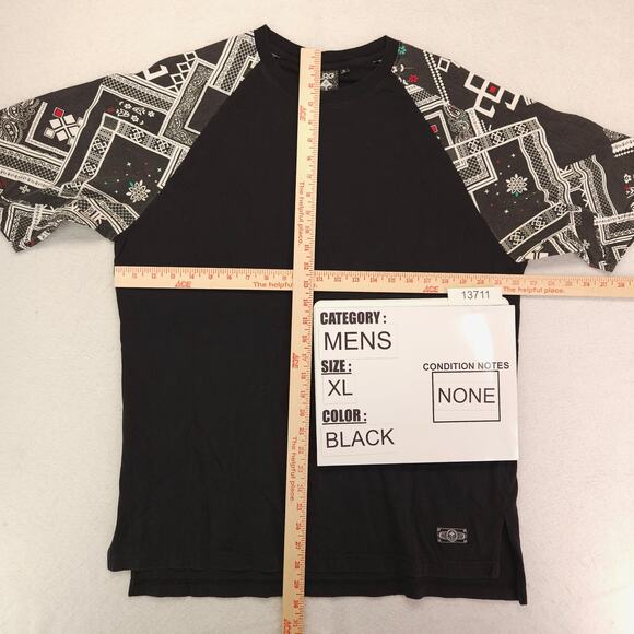 LRG Short Sleeve Crew Neck Graphic T-Shirt Mens Size Extra Large XL Black - Picture 6 of 10